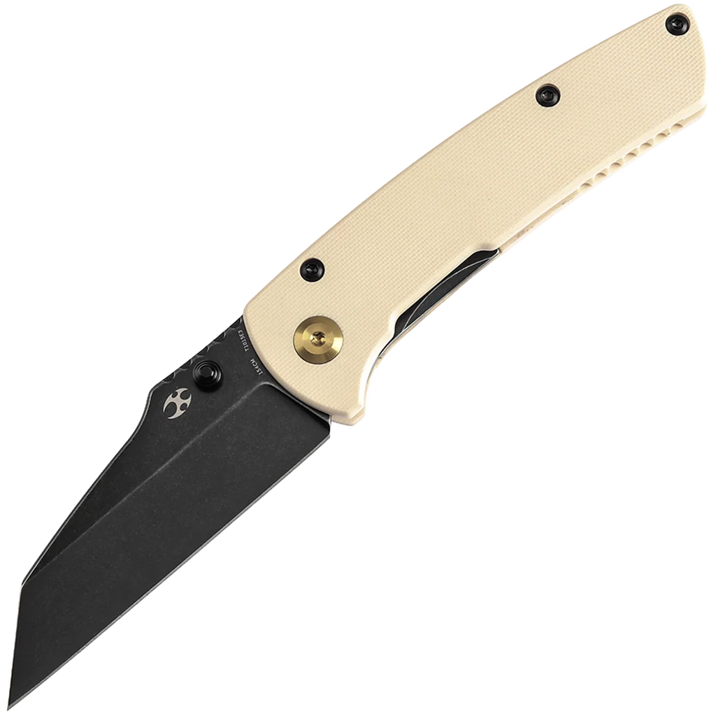 Kansept Main Street - Cream G-10 & Blackwash Blade