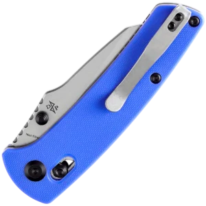 Alternative view of Kansept Main Street Crossbar Lock Knife/Blue G-10 Handle