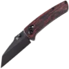 Kansept Main Street Crossbar Lock Knife/Black & Red G-Mascus Handle