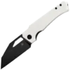 Kansept Egress - Black Stonewashed 14C28N White G-10 Handle