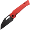 Kansept Egress - Black Stonewashed 14C28N Red G-10 Handle