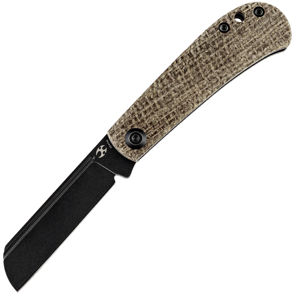 Kansept Bevy Slipjoint Folding Knife - Black TiCn Blade
