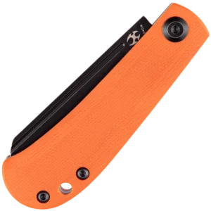 Alternative view of Kansept Bevy Slipjoint Folding Knife - Orange G-10/Black TiCn Blade