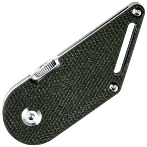 Alternative view of Kansept Dash Folding Kiridashi Knife Green Micarta