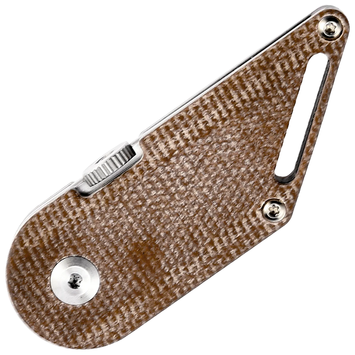 Kansept Dash Folding Kiridashi Knife Brown Micarta - Image 2