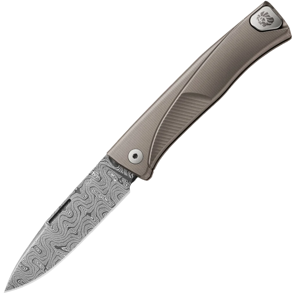 lionSTEEL Thrill Titanium - Grey / Damascus
