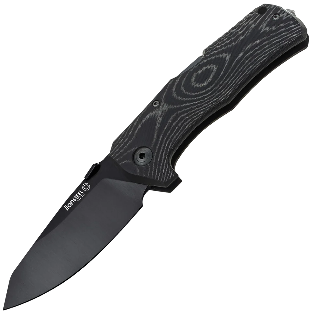 lionSTEEL TM1 Micarta - Black / Black