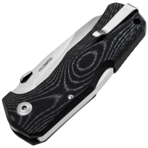 Alternative view of lionSTEEL TM1 Micarta - Black / Silver