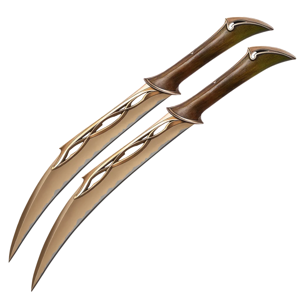 United Cutlery Officially Licensed DESOLATION SMAUG KNIVES OF TAURIEL from The Hobbit
