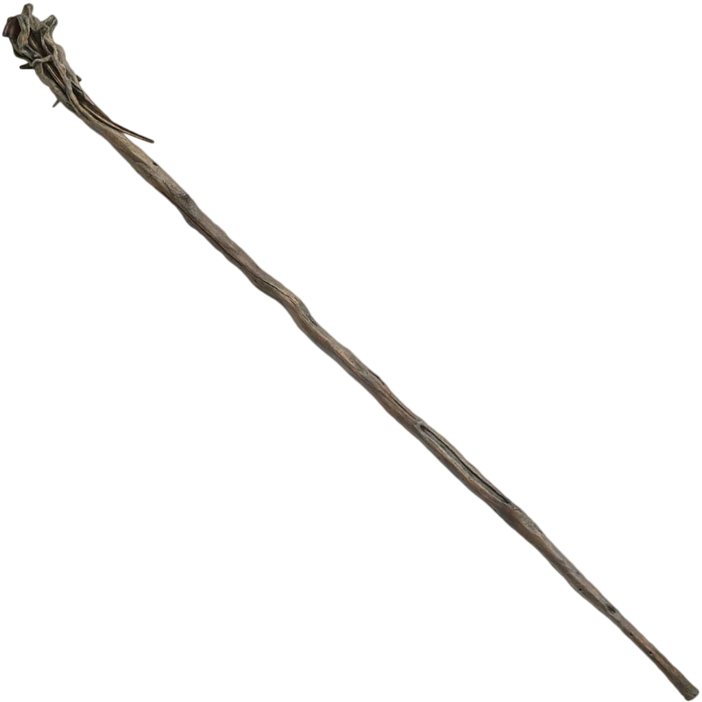 United Cutlery Officially Licensed Staff of Gandalf Gray with Pipe and Display from The Hobbit