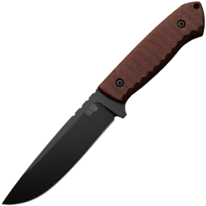 ZA-PAS Ultra Outdoor Toxic, Cerakote Blade & Brown Micarta Handle