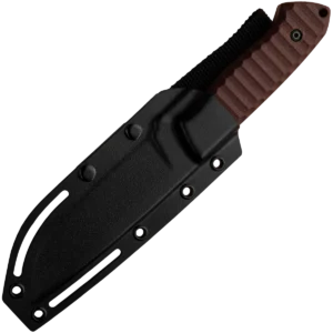 Alternative view of ZA-PAS Ultra Outdoor Toxic, Stonewash Blade & Brown Micarta Handle