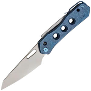 We Knife Vision R Superlock Folding Knife - Blue Titanium