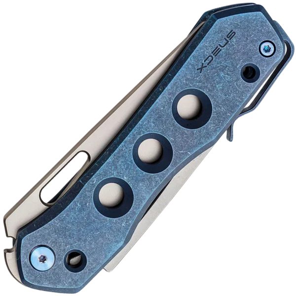 We Vision R We Knife Vision R Superlock Folding Knife - Blue Titanium - Blades.co.uk