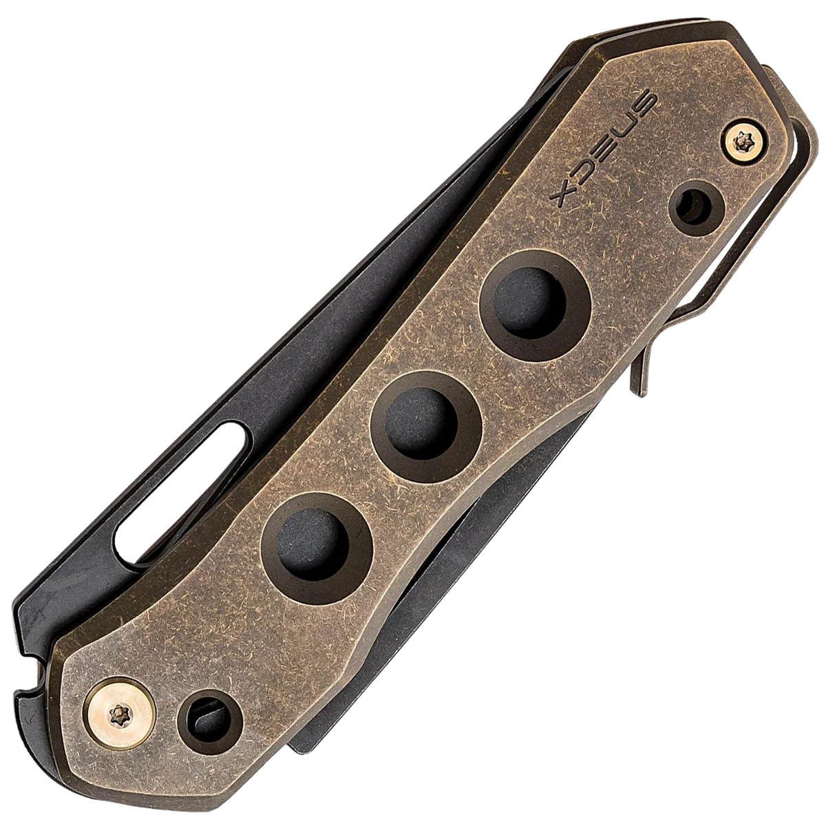 We Knife Vision R Superlock Folding Knife - Bronze Titanium - Image 2
