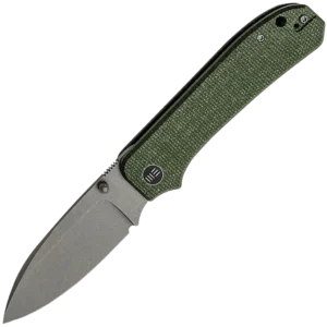 We Knife Big Banter Green Micarta Liner Lock Folder