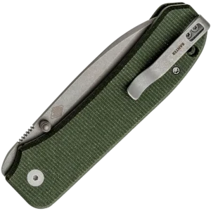 Alternative view of We Knife Big Banter Green Micarta Liner Lock Folder