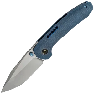 We Knife Trogon - Blue Titanium Handle (3.2" CPM 20CV Blade)