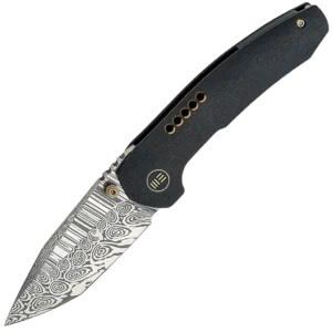 We Knife Trogon - Titanium Handle (3.2" Damasteel Blade)