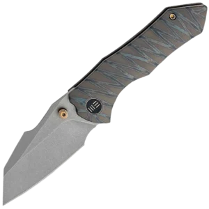 We Knife High-Fin - Tiger Stripe Flamed Titanium
