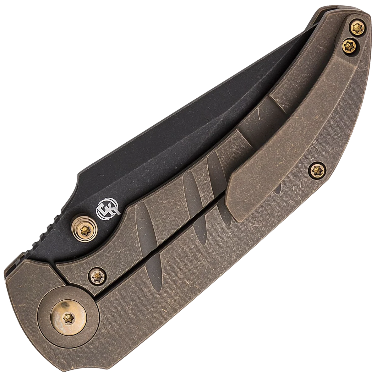 We Knife Riff-Raff Bronze Titanium Handle - Image 2