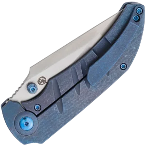 Alternative view of We Knife Riff-Raff Blue Titanium Handle