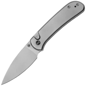 We Knife Qubit Bead Blast Titanium Handles