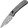 We Knife Qubit Fafnir Damasteel Drop Point Blade