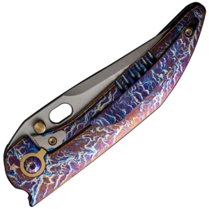 Alternative view of We Knife Attor - Flamed One-Piece Titanium Handle