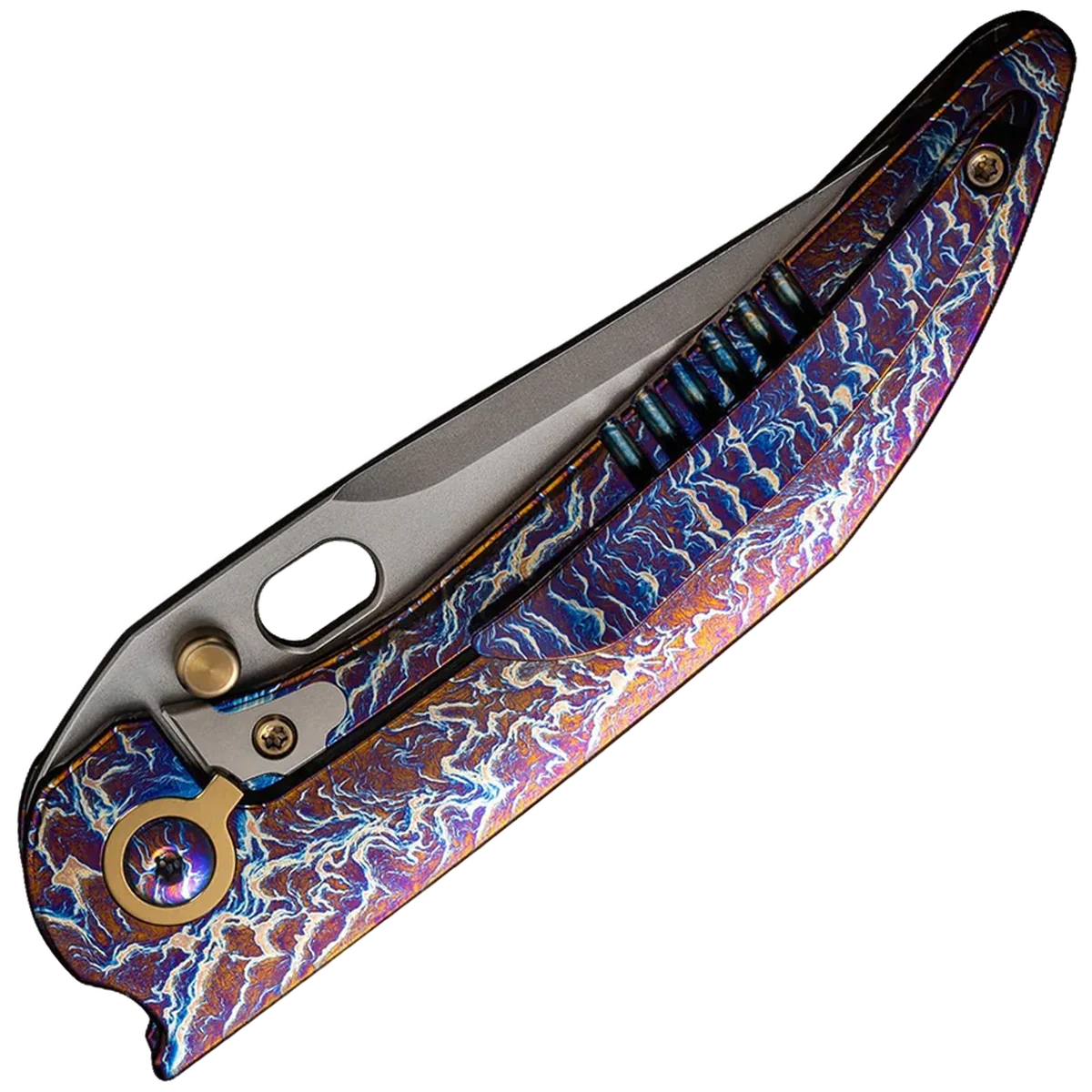 We Knife Attor - Flamed One-Piece Titanium Handle - Image 2