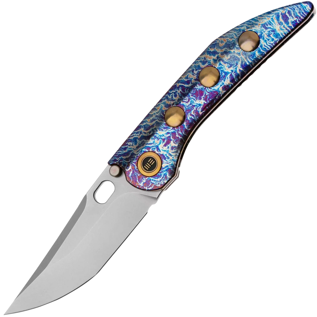 We Knife Attor - Flamed One-Piece Titanium Handle
