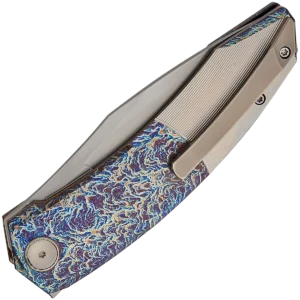 Alternative view of We Knife Sine Wave - 3.98" Flamed Titanium Handle