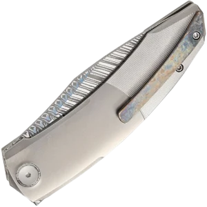 Alternative view of We Knife Sine Wave - 3.98" Damasteel Blade