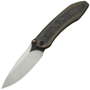 We Knife Winsome 3.74" - Bronze Titanium/Marble Carbon Fiber Handle