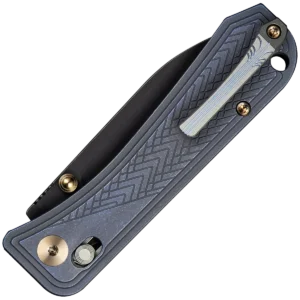 Alternative view of We Knife Bougie Banter Crossbar Lock Knife Blue Titanium