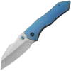 We Knife High-Fin XL Blue Titanium/Stonewashed CPM 20CV