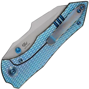 Alternative view of We Knife High-Fin XL Blue Titanium/Stonewashed CPM 20CV