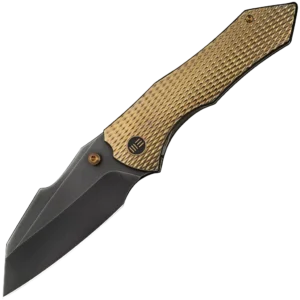 We Knife High-Fin XL Gold Titanium/Grey CPM 20CV