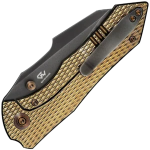 Alternative view of We Knife High-Fin XL Gold Titanium/Grey CPM 20CV