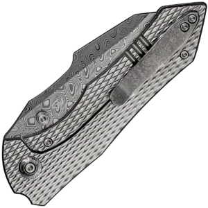 Alternative view of We Knife High-Fin XL Titanium/Hakkapella Damasteel