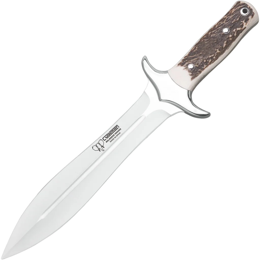 Cudeman Deer Stag Spear Point Hunting Knife 104-C