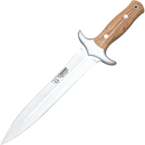 Cudeman Olive Wood Spear Point Hunting Dagger 105-L