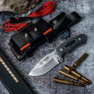 Alternative view of Cudeman Mini Green Beret Micarta handle w/Kit