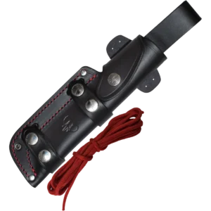 Alternative view of Cudeman JJSK-2 Survival Knife Black w/Leather Sheath