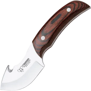 Cudeman Pakkawood Gut Hook Fixed Blade Knife