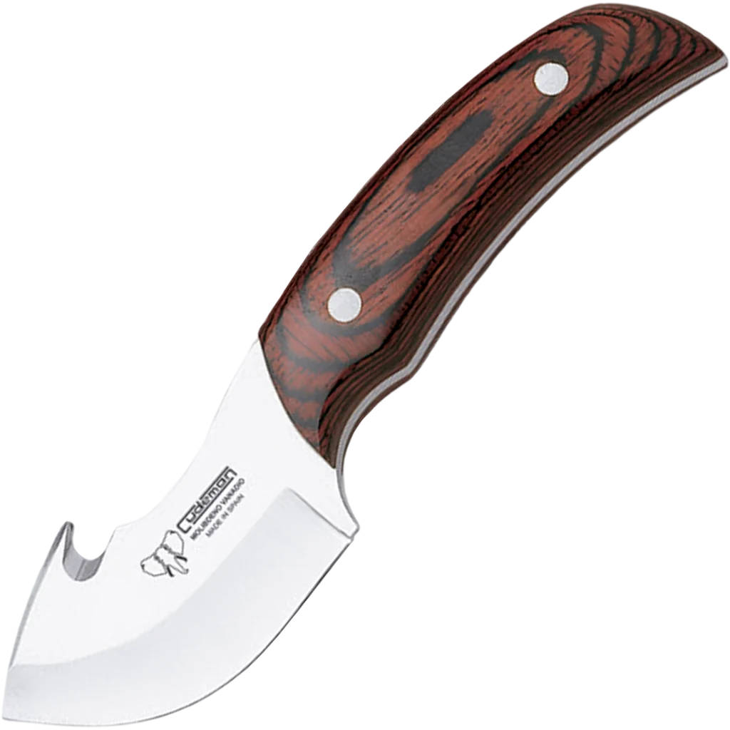 Cudeman Pakkawood Gut Hook Fixed Blade Knife