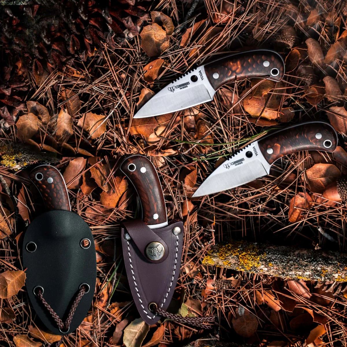 Cudeman Yoda Juma Brown with Leather Sheath - Image 2