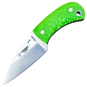 Cudeman Yoda Juma Green with Leather Sheath