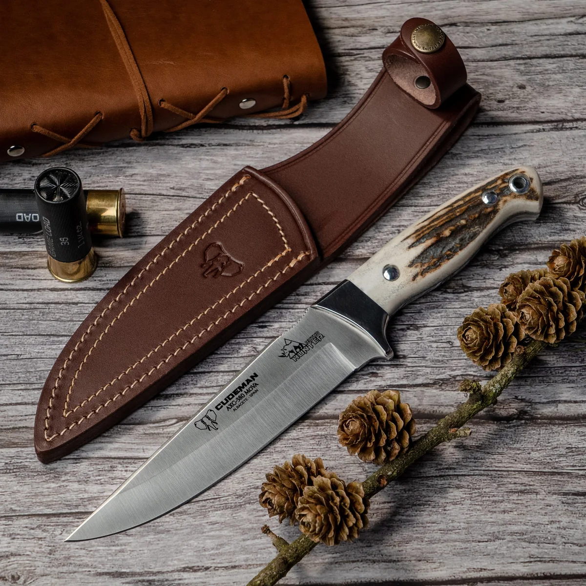 Cudeman Deer Stag Fixed Blade Knife 248-C - Image 3