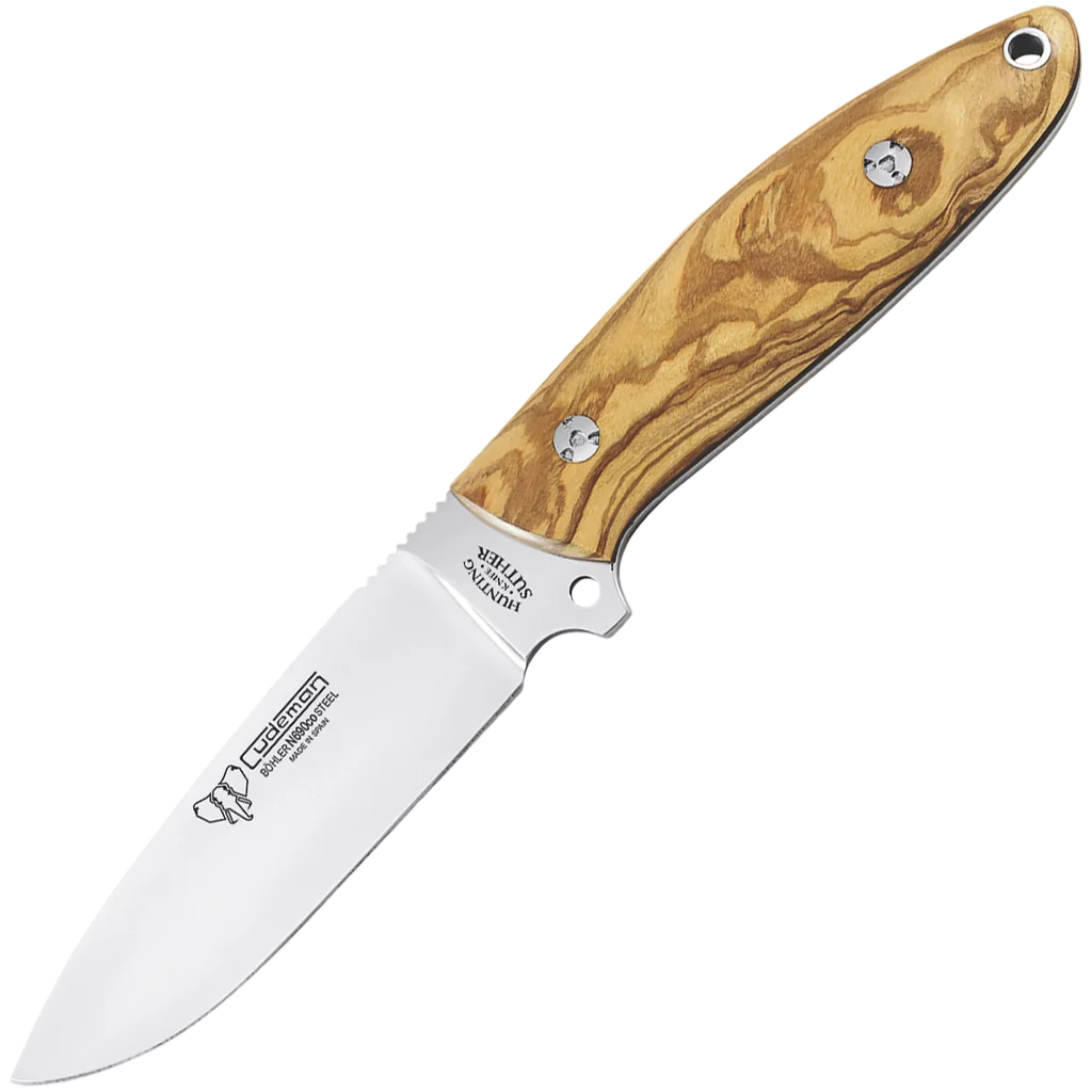 Cudeman Suther Olive Wood Fixed Blade Knife